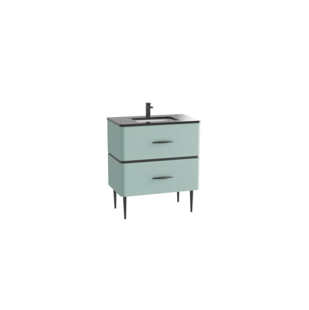 Perla 36'' Free Standing Cabinet Pastel Green/HW: Polished Chrome(PC)