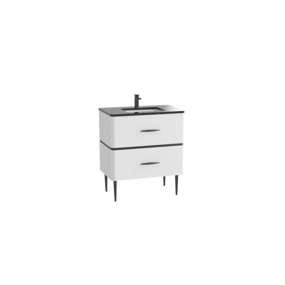Perla 30'' Free Standing Cabinet White/HW: Polished Chrome(PC)