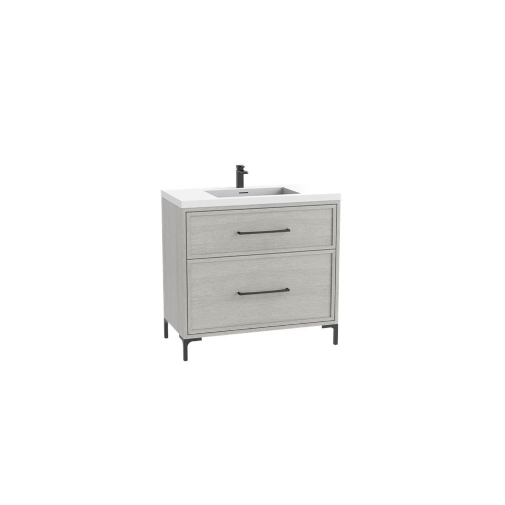 Profile SE 48C'' Free standing Vanity Cabinet in Coastal Grey/HW: Polished Chrome(PC)