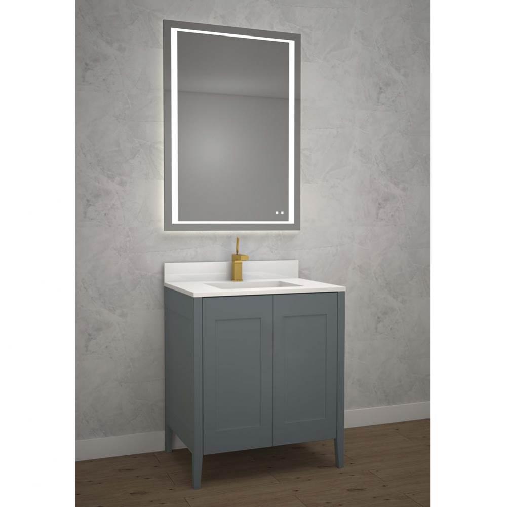 Encore 24'' Free Standing Vanity Studio Grey - No Handles