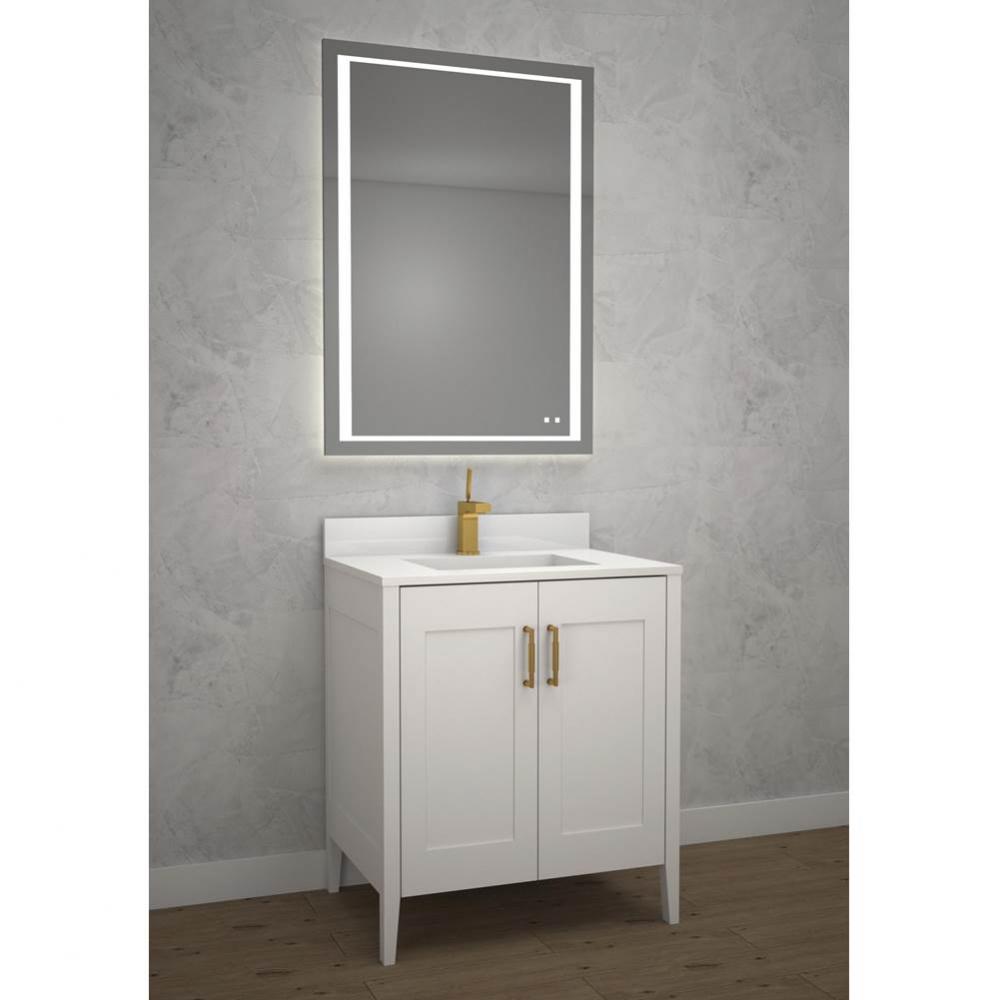 Encore 24'' Free Standing Vanity White/HW: Polished Chrome(PC)