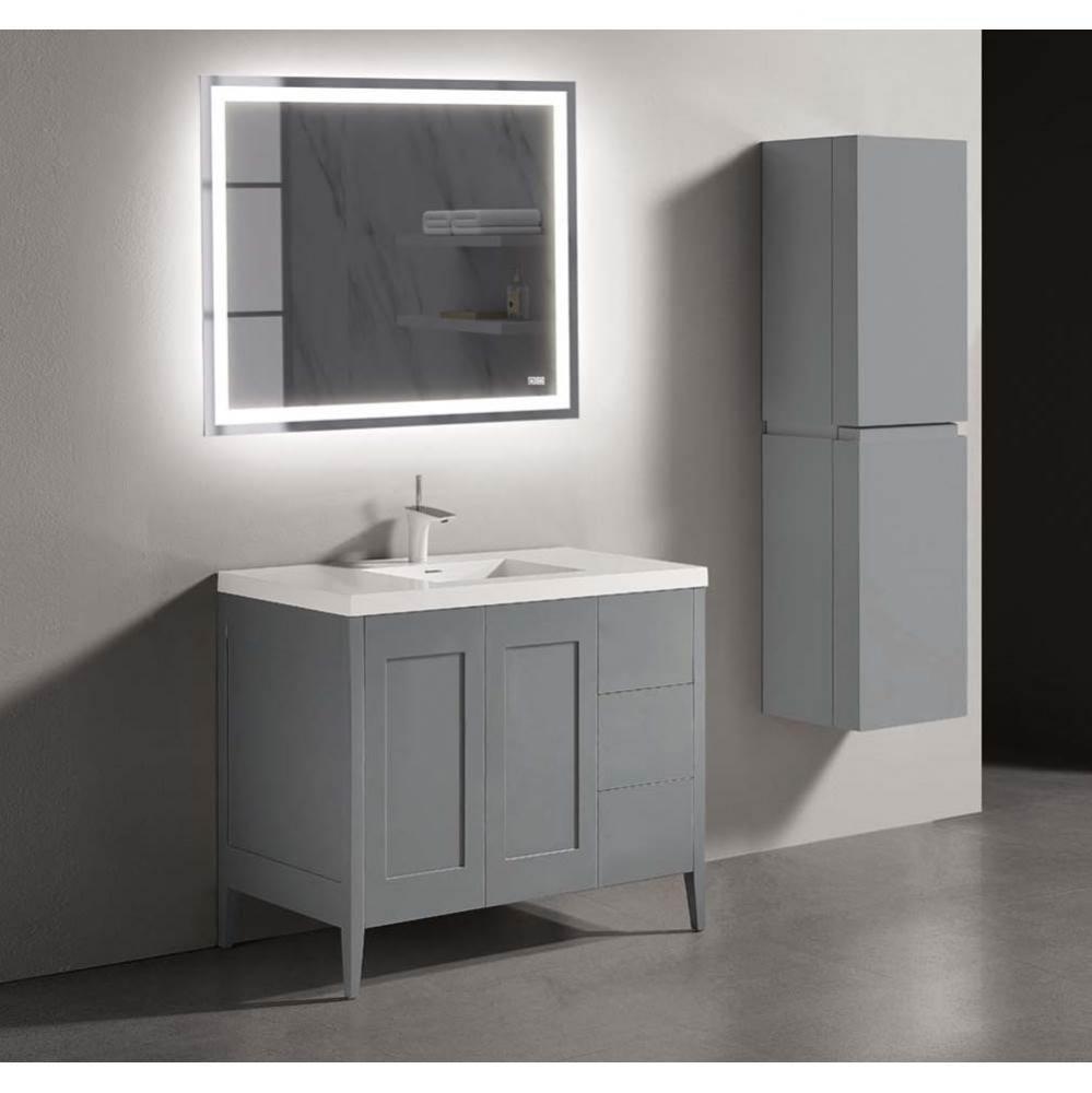 Encore 36'' Free Standing Vanity Studio Grey - No Handles
