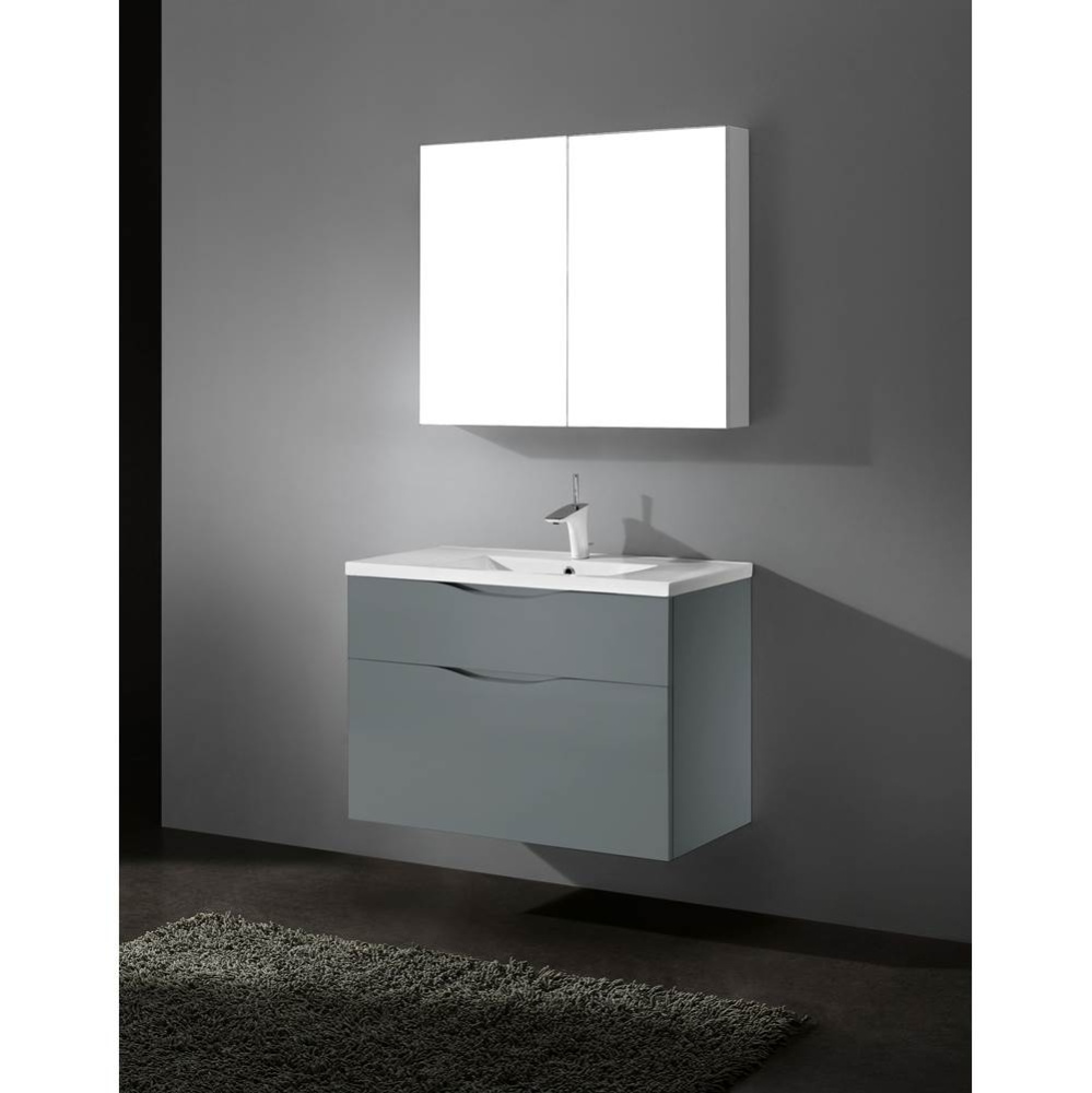 Bolano 36'' Wall hung Vanity Cabinet Studio Grey Finish