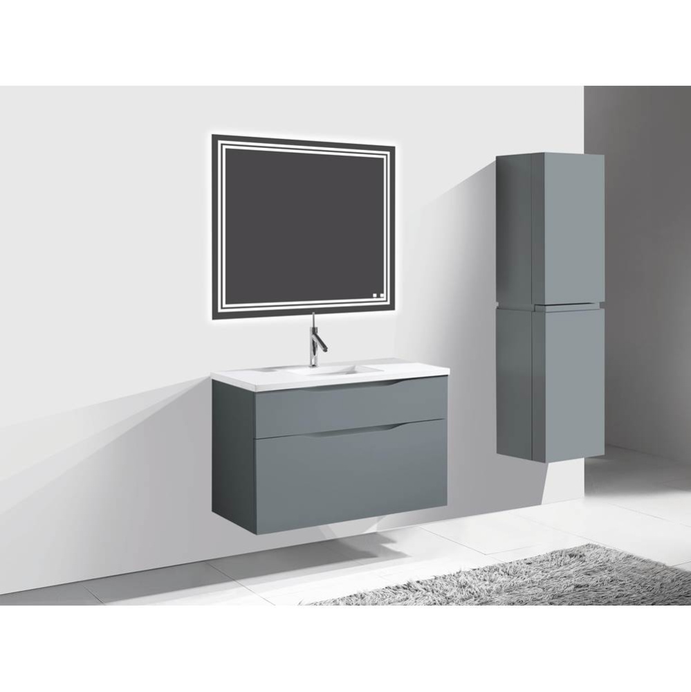 Bolano 42'' Wall hung Vanity Cabinet Studio Grey Finish