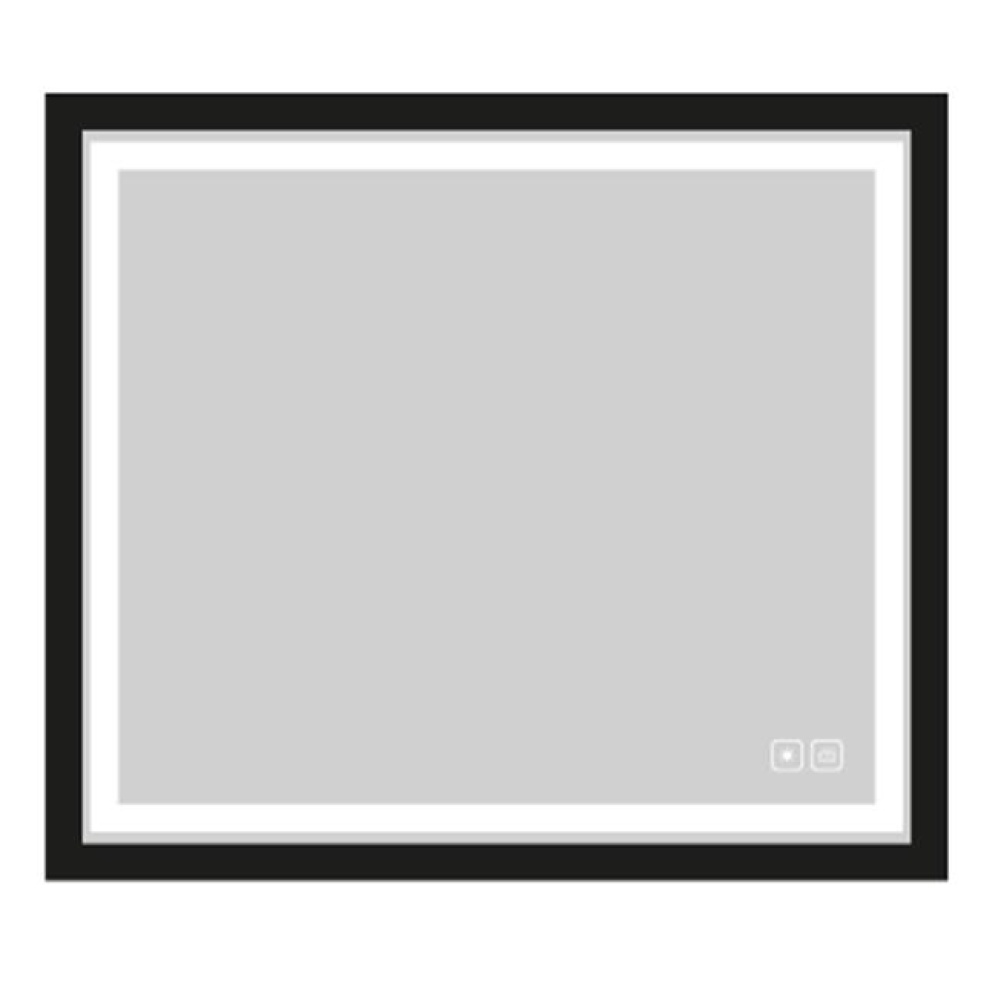 Portrait III Lighted Slique Mirror, 42'' x 42'' x 7/8'', Rectangular