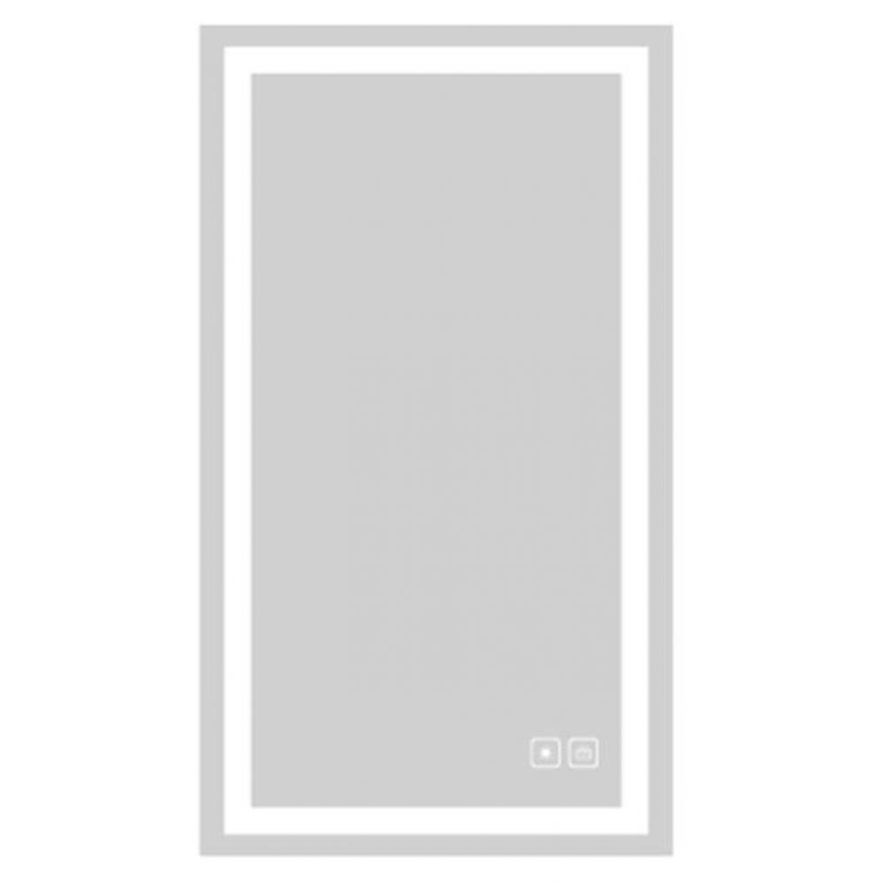 Serenity III Lighted Slique Mirror, 24'' x 30'' x 7/8'', Rectangular