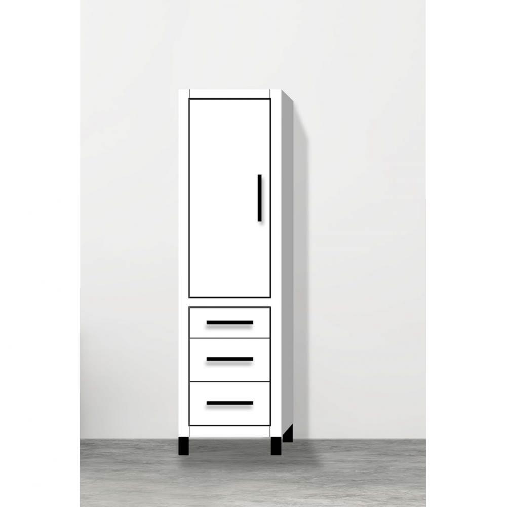 Madeli Estate 20''W x 18''D x 76''H Free Standing Linen Cabinet L Hi