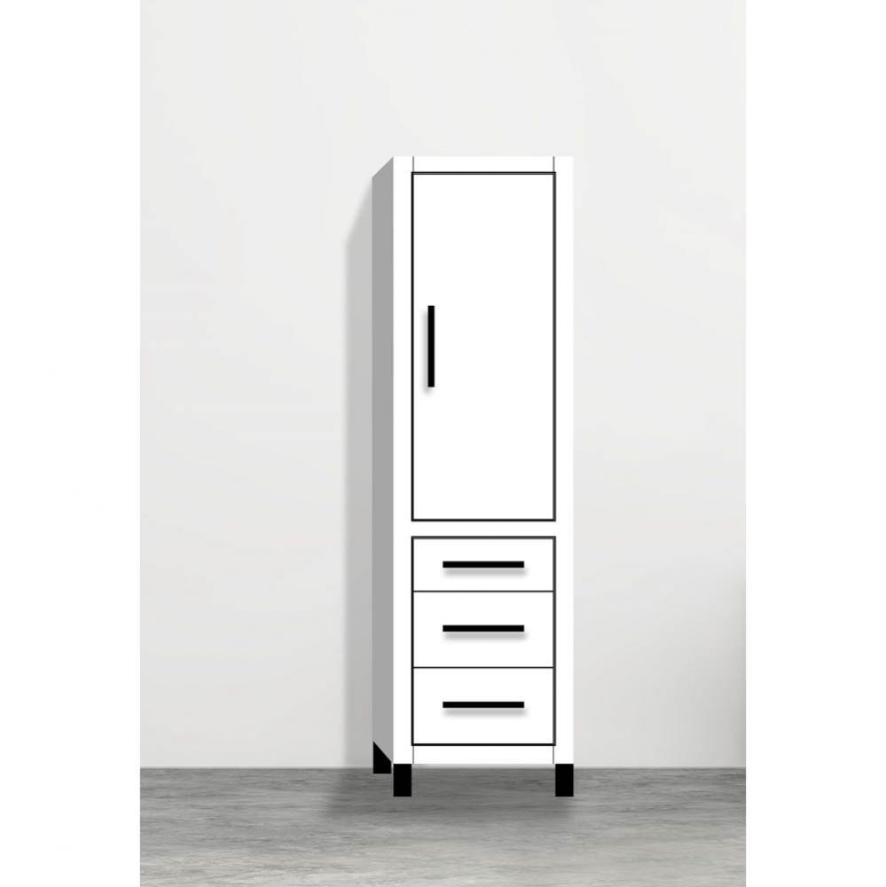Madeli Estate 20''W x 18''D x 76''H Free Standing Linen Cabinet R Hi