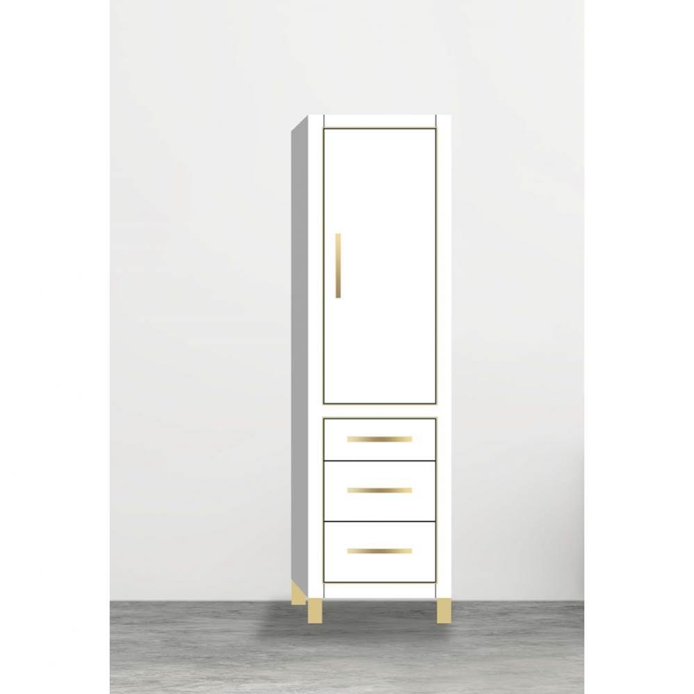 Madeli Estate 20''W x 18''D x 76''H Free Standing Linen Cabinet R Hi