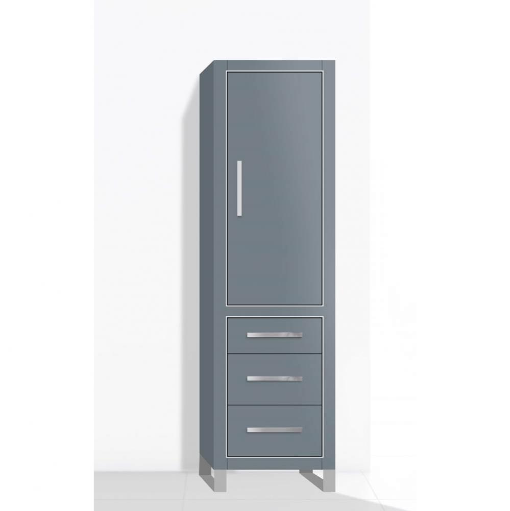 Estate 20''W x 18''D x 76''H Free Standing Linen Cabinet R Hinged In