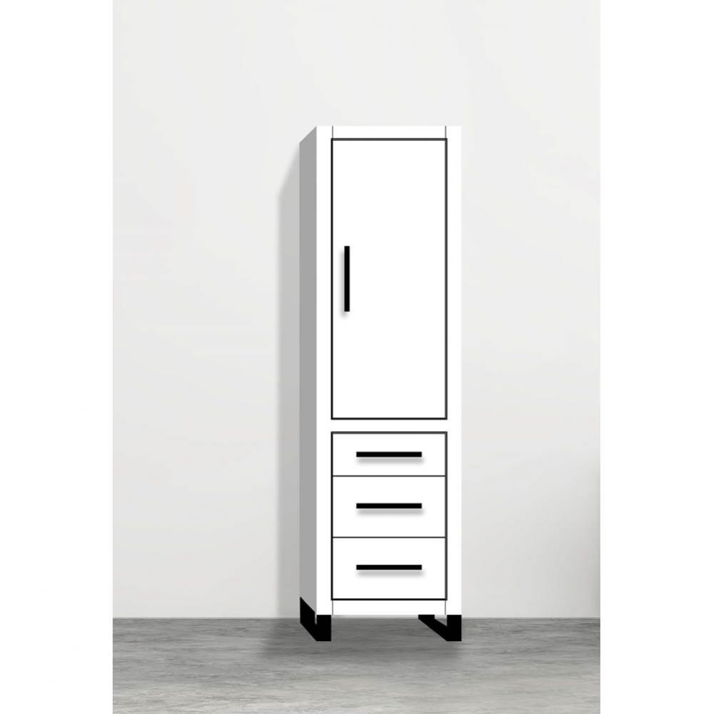Madeli Estate 20''W x 18''D x 76''H Free Standing Linen Cabinet R Hi