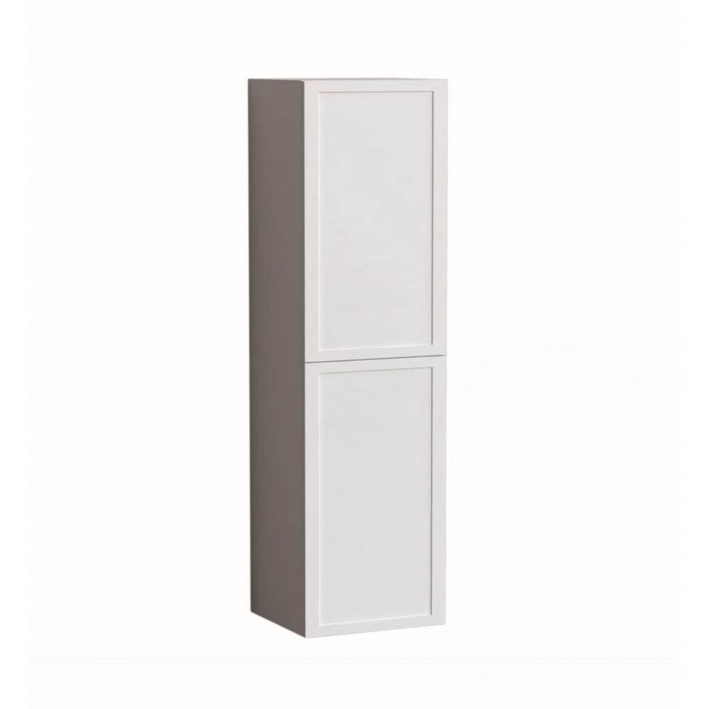 Contour 20''W x 18''D x 71''H Wall Hung Linen Cabinet L Hinged in Wh