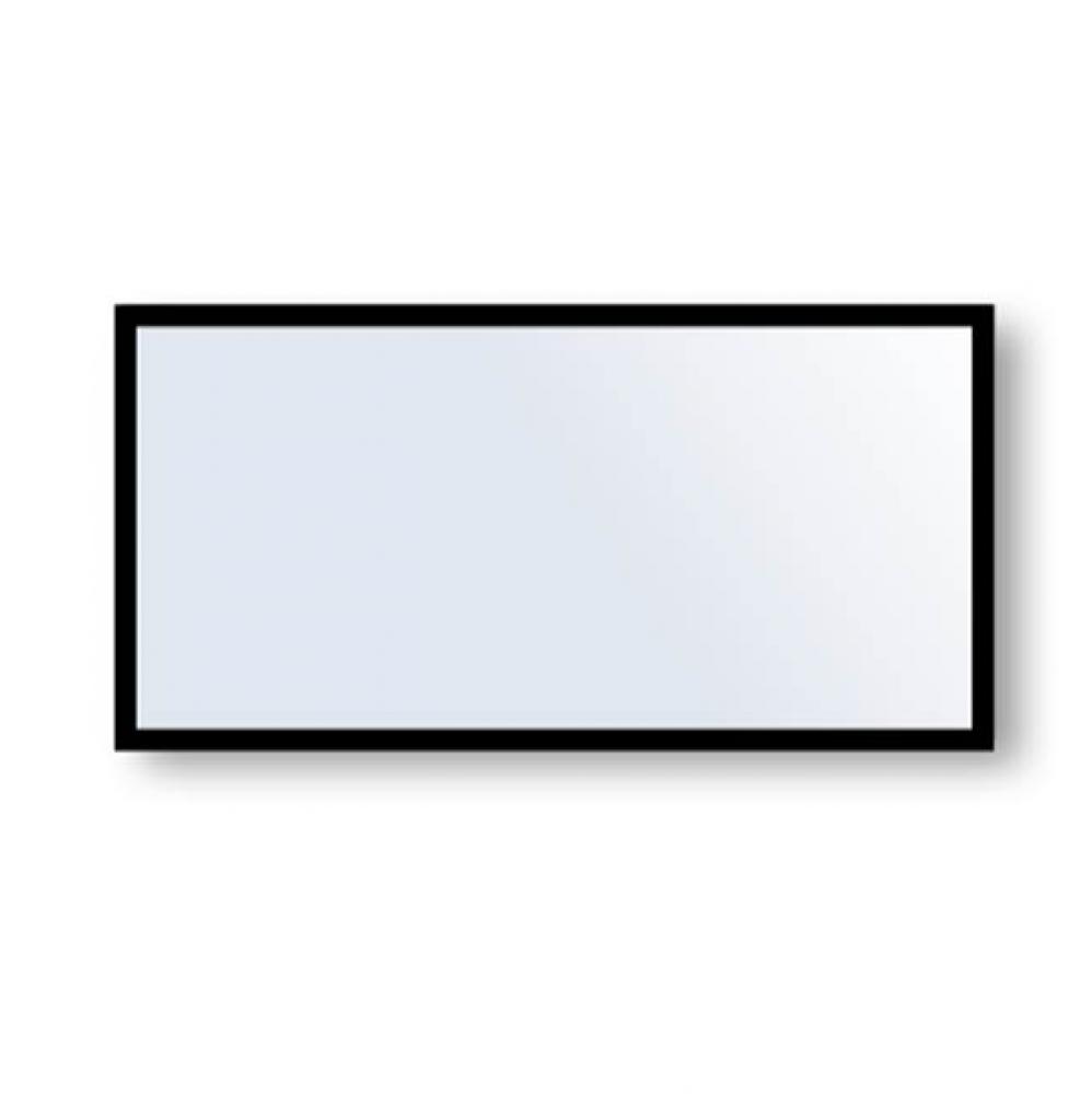 Accent Framed Mirror, 60'' x 30'' x 3/4'', Rectangle, Polished Chrom