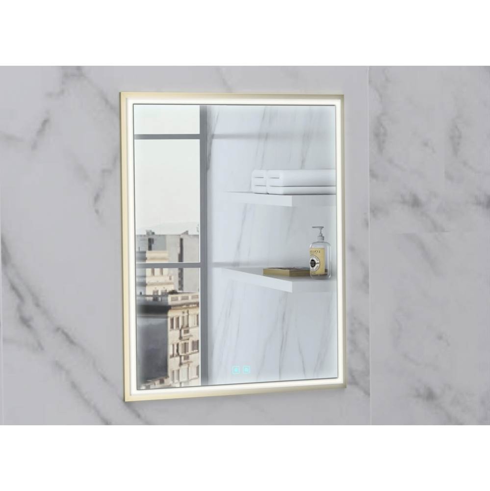 Illusion Lighted Mirrored Cabinet, Recessed Mount, 20'' x 30'' x 4-3/4'&a