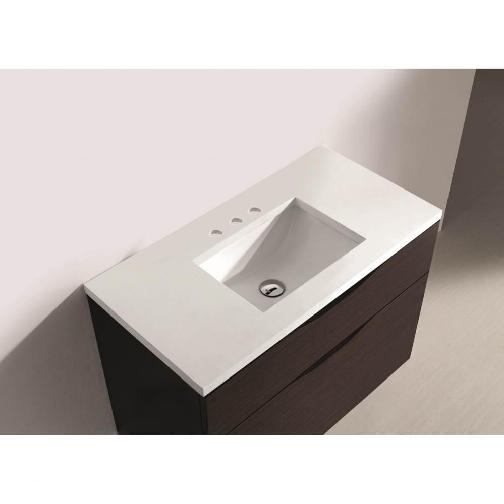 Quartzstone Countertop,  36'' x 18'' x 3/4'', 8'' Widespre