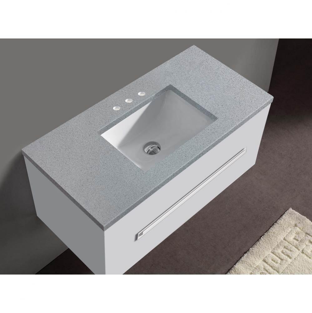 Quartzstone Countertop,  42'' x 18'' x 3/4'', 8'' Widespre