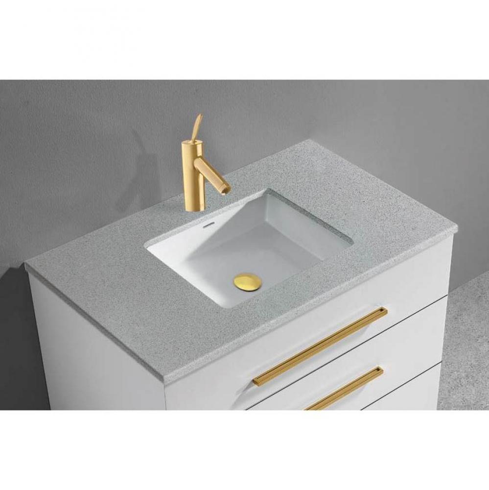 Quartzstone Countertop,  30'' x 18'' x 3/4'', Single Faucet Hole in