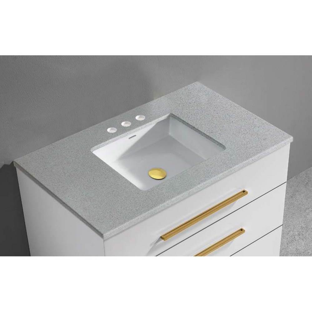 Quartzstone Countertop,  36'' x 18'' x 3/4'', 8'' Widespre