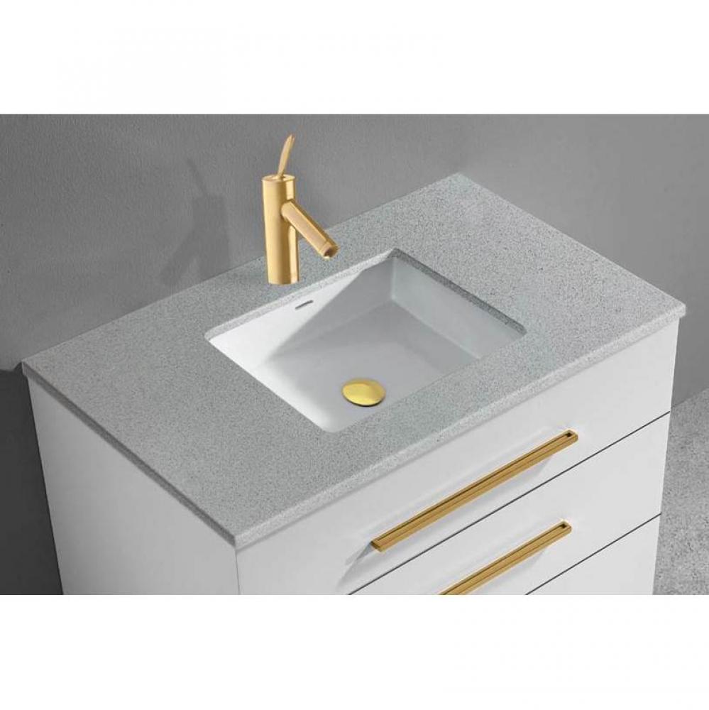 Quartzstone Countertop,  42'' x 18'' x 3/4'', Single Faucet Hole in