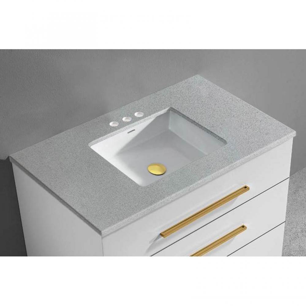 Quartzstone Countertop,  42'' x 18'' x 3/4'', 8'' Widespre