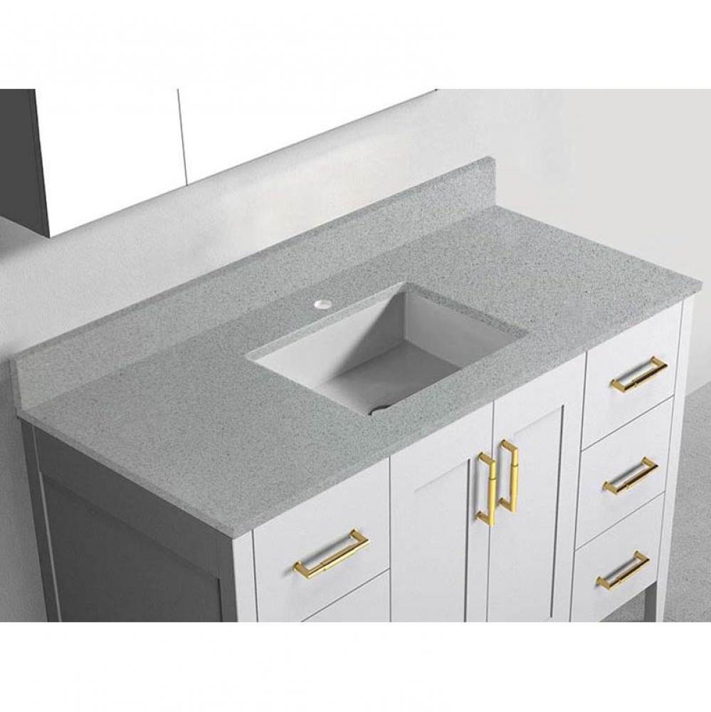Quartzstone Countertop,  48'' x 18'' x 3/4'', Single Basin,  Single