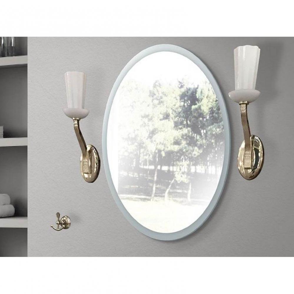 Evo Oval Mirror, 20'' x 30'' x 3/4'', Frosted Edge