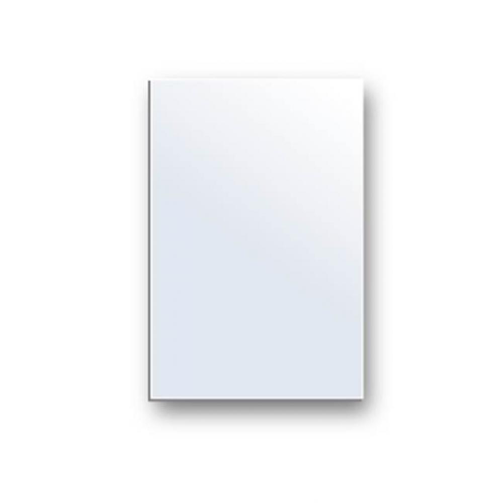 MADELI FRAMLESS MIRROR 20''W X 30''H MOUNTED ON WOODEN BASE WA