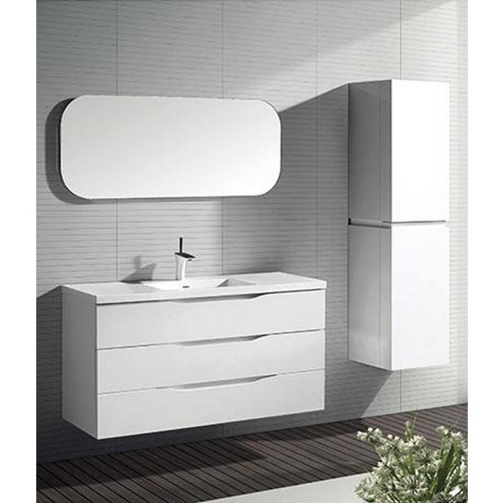 Euro Mirror, 48'' x 20'' x 3/4'', Rectangle, Rounded Edge