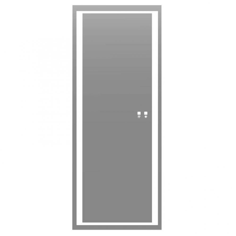 Sanctuary III Lighted Slique Mirror, 24'' x 60'' x 7/8'', Rectangula