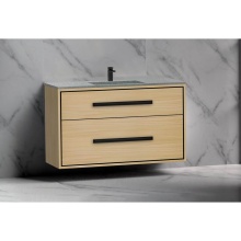 Madeli B450-48C-002-NO-HP-PC - Apogee 48C'' Wall hung Vanity Cabinet in Natural Oak/HW: Polished Chrome(PC)