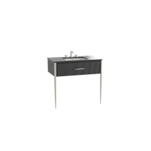 Madeli B025-30-001-MB-PC - Avella Duo 30'' Wall Hung Cabinet Matte Black/HW: Polished Chrome(PC)