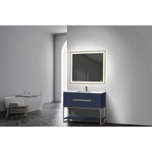 Madeli B080-42-001-LC-SA-BN - Madeli Loft 42'' Free Standing Vanity Cabinet Sapphire/HW: Brushed Nickel   (BN)