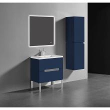 Madeli B400-30-001-LL-SA-NP-PC - Soho 30'' Free standing Vanity Cabinet in Sapphire/HW: Polished Chrome(PC)
