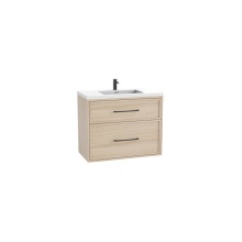 Madeli B456-48C-002-NO-HY-PC - Edge SE  48C'' Wall hung Vanity Cabinet in Natural Oak/HW: Handles Polished Chrome(PC)
