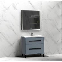 Madeli B460-30-001-LL-TG-MB - Madeli Pinnacle 30'' Free standing Vanity Cabinet in Studio Grey/HW: Matte Black(MB)