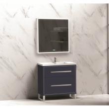 Madeli B460-30-001-LS-SA-MB - Madeli Pinnacle 30'' Free standing Vanity Cabinet in Sapphire/HW: Matte Black(MB)
