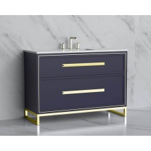 Madeli B466-48C-001-LC-SA-HP-PC - Profile SE 48C'' Free standing Vanity Cabinet in Sapphire/HW: Polished Chrome(PC)