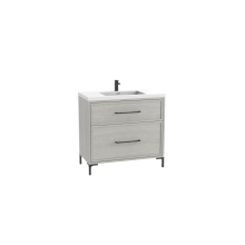 Madeli B466-48C-001-LY-CG-HY-PC - Profile SE 48C'' Free standing Vanity Cabinet in Coastal Grey/HW: Polished Chrome(PC)
