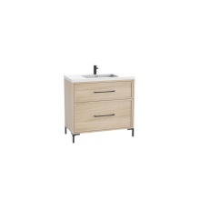 Madeli B466-48C-001-LY-NO-HY-PC - Profile SE 48C'' Free standing Vanity Cabinet in Natural Oak/HW: Polished Chrome(PC)