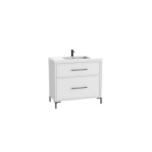 Madeli B466-24-001-LY-WH-HY-PC - Profile SE 24'' Free standing Vanity Cabinet in White/HW: Polished Chrome(PC)