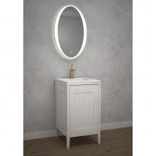 Madeli B710-20-001-WH-NP - Encore 20'' Free Standing Vanity White - No Handles