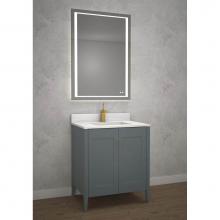 Madeli B710-24-001-TG-NP - Encore 24'' Free Standing Vanity Studio Grey - No Handles