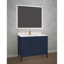Madeli B710-42-001-SA-NP - Encore 42'' Free standing Vanity Sapphire - No Handles