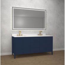 Madeli B710-72D-001-SA-NP - Encore 72'' Free standing Vanity Sapphire - No Handles