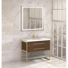 Madeli B810-42-001-BR-PC - Silhouette 42'' Free Standing Vanity Brandy/HW: Polished Chrome(PC)