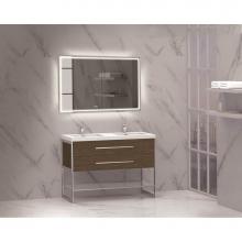 Madeli B810-48D-001-BR-PC - Silhouette 48D'' Free standing Vanity Brandy/HW: Polished Chrome(PC)