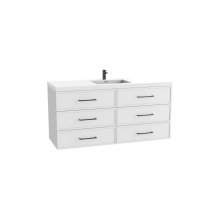 Madeli B825-60C-002-WH-NP-00 - Legend 60C'' Wall hung Vanity Cabinet White Finish/HW: No Handles