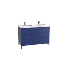 Madeli B835-48D-001-LY-SA-HY-PC - Marquis 48D'' Free standing Vanity Cabinet in Sapphire/HW: Polished Chrome(PC)