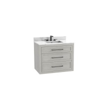 Madeli B856-48C-002-CG-HY-PC - Renaissance SE 48C'' Wall hung Vanity Cabinet in Coastal Grey/HW: Handles Polished Chrom