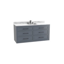 Madeli B856-60C-002-TG-NP-00 - Renaissance SE 60C'' Wall hung Vanity Cabinet in Studio Grey - No Handles